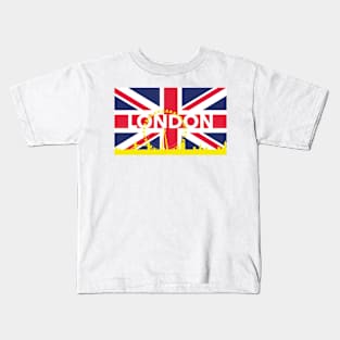 London England British Flag Kids T-Shirt